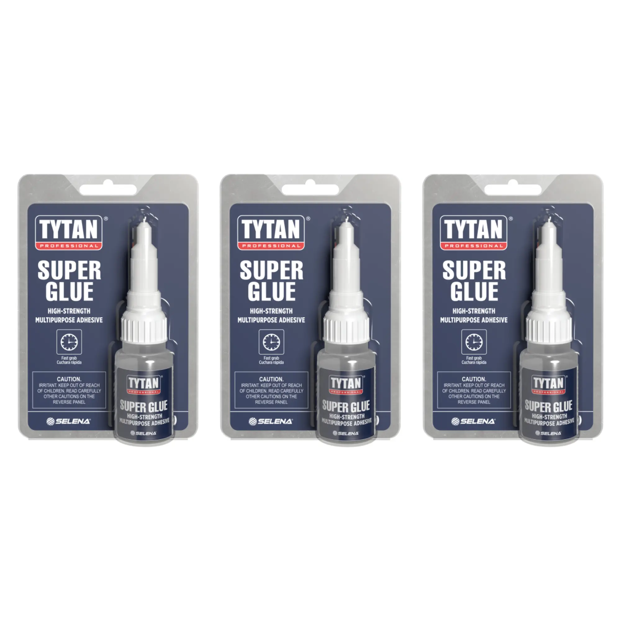 Super Glue 0.7 oz (20g) 3 Pack – Fast Dry Clear Cyanoacrylate Adhesive – Strong Instant Bond for Plastic, Metal, Wood, Rubber & More