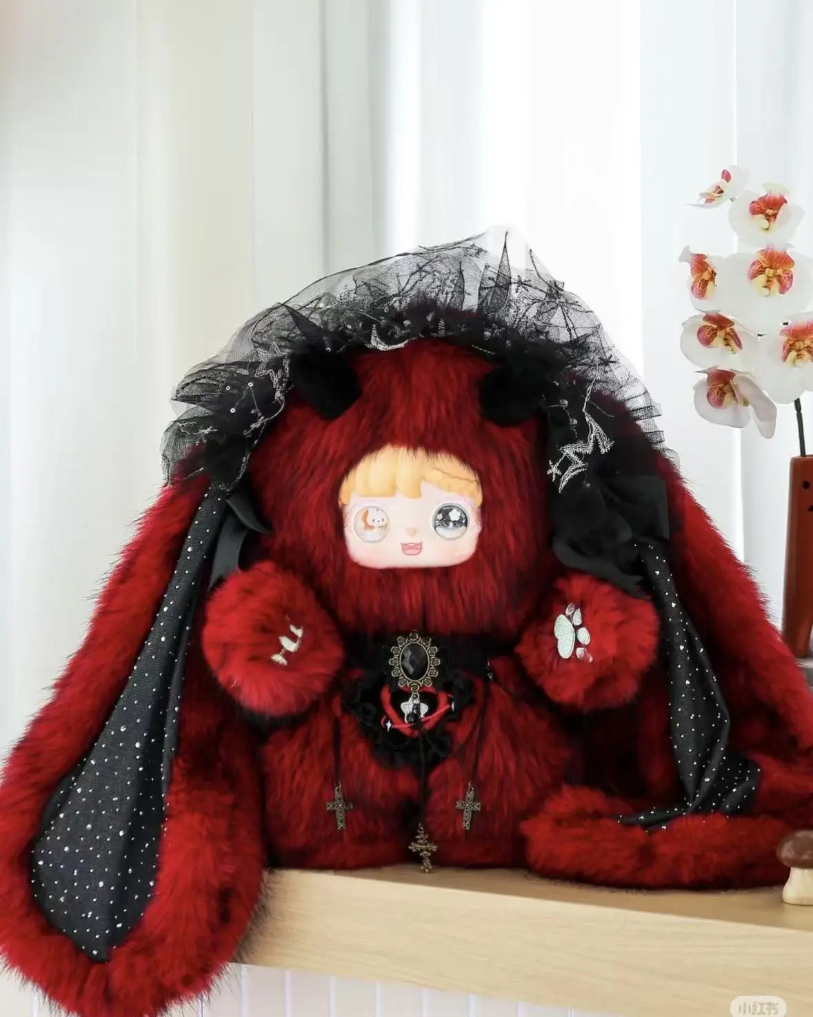 QU-Sanmi Rabbit Sweet Rabbit Contract 800% Plush Doll Blind Box, Soft Adorable Stuffed Toy, Dainty Stuffed Animals