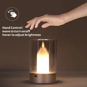 [Borarian] Hand Control LED Magic Candle Light - Special Gift, Novelty Toy, Surprise Product, Cosplay Tool - Motion Control, Stepless Dimming, Night Light, Portable Lamp - Party Supplies, Festival Ornaments, Holiday Decor, Christmas, Halloween