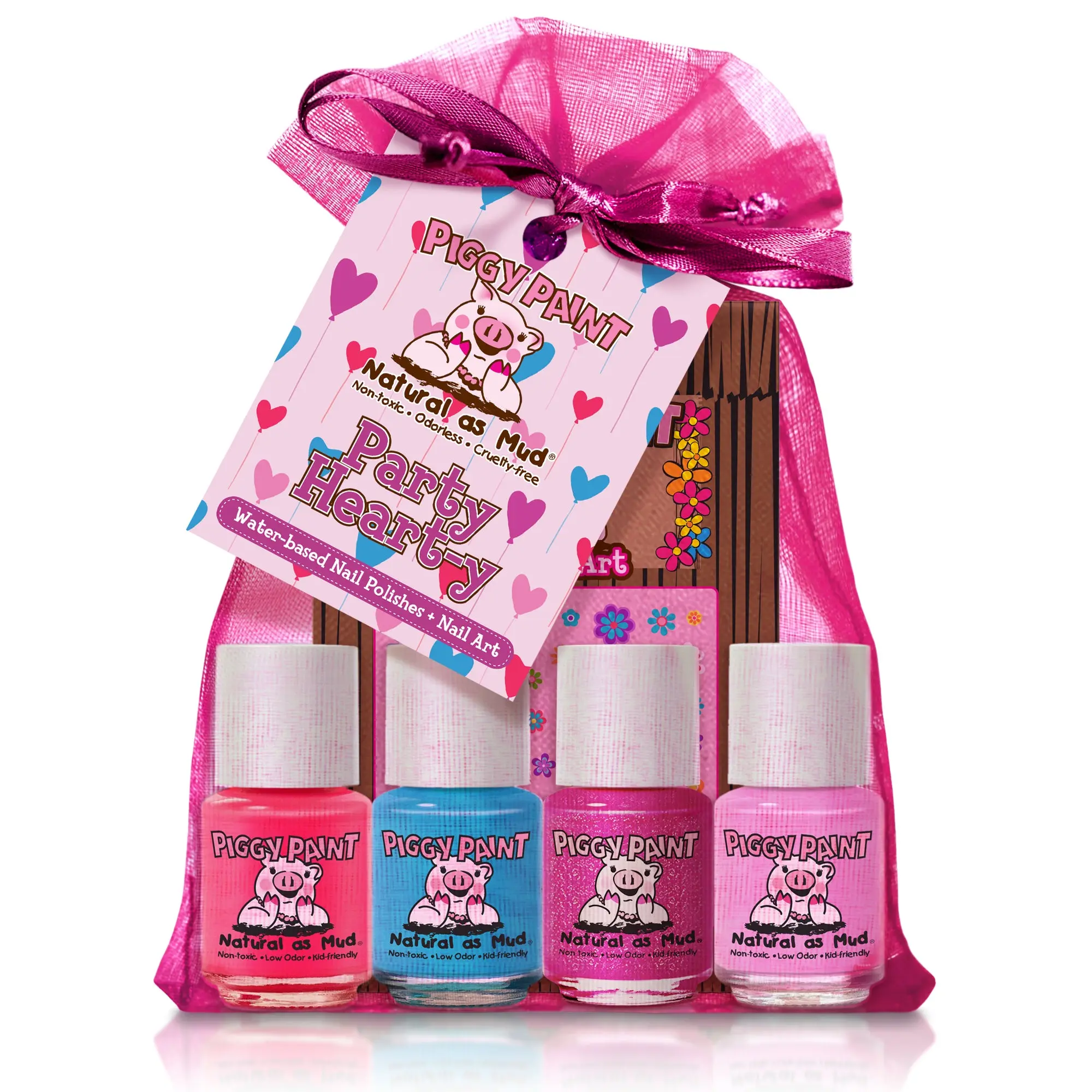 Party Heart-y Gift Set - Piggy Paint - Kids Non-toxic Nail Polish