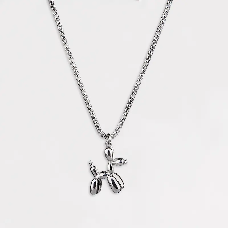 Balloon Dog Pendant Necklace - Unisex Fashion Statement Piece anime necklace