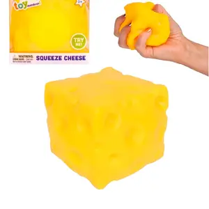 Toymendous Large Sensory Squishy Squeezy Stress Relieving Cheese Figure