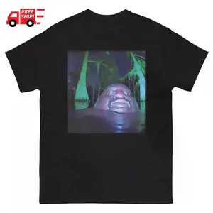 Funny Gumbo Slice T-Shirt | Fat Man in Swamp Meme | Humor Graphic Tee | Unique Internet Culture Shirt Menswear Top Funny graphic t-shirt