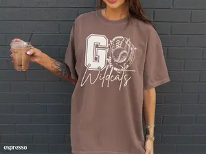 Comfort Colors® Custom Baseball Mascot Thirt Game Day Personalized Team Shirt Coaches Gift For Baseball Player Sports Mama Baseball Mom