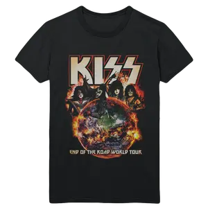 Vintage Kiss Band T Shirt Cotton Menswear