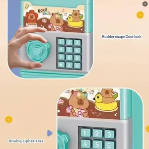 Mini Money Box with Password Lock, Large Capacity Savings Jar, Reusable Coin Bank, Cash Coin Jar, Secure Storage Solution, Coin Piggy Bank, Ideal for Kids & Adults