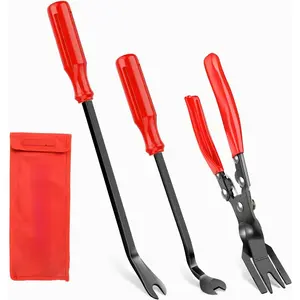 3PCS Clip Pliers Set & Fastener Remover Auto Trim Removal Tool Kit Auto Upholstery Combo Repair Kit with Storage Bag for Car Panel Dashboard