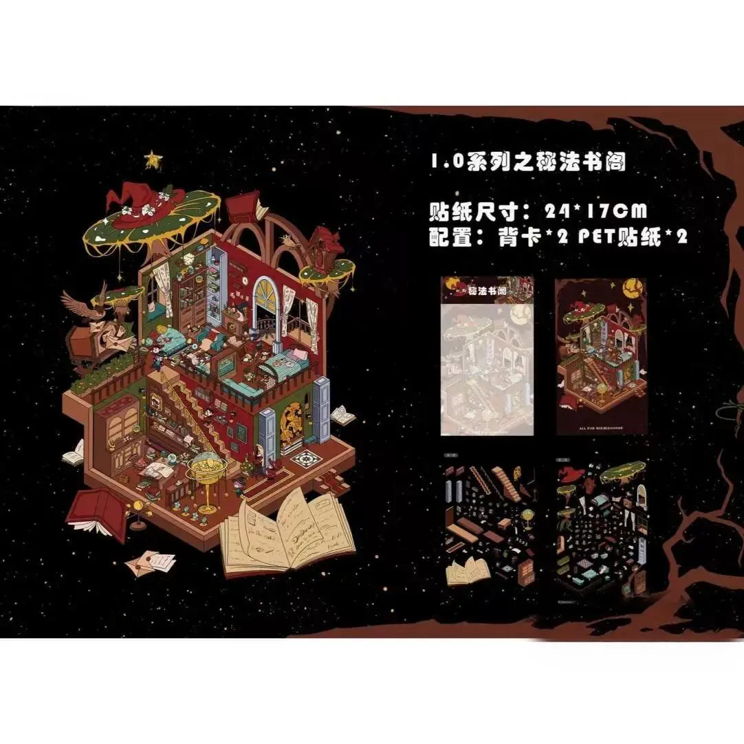 Whimora™ Enchanted Scene Kit – The Secret Wizard Library