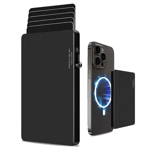 TOYFID All-Aluminum Pop Up Slide Rfid Slim Basic Card personalized wallet for men