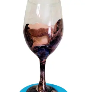 epoxy resin wine glass