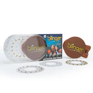 blinger Ultimate Fan Starter Pack with blinger Styling Tool + 45 Precision-Cut Glass Crystals