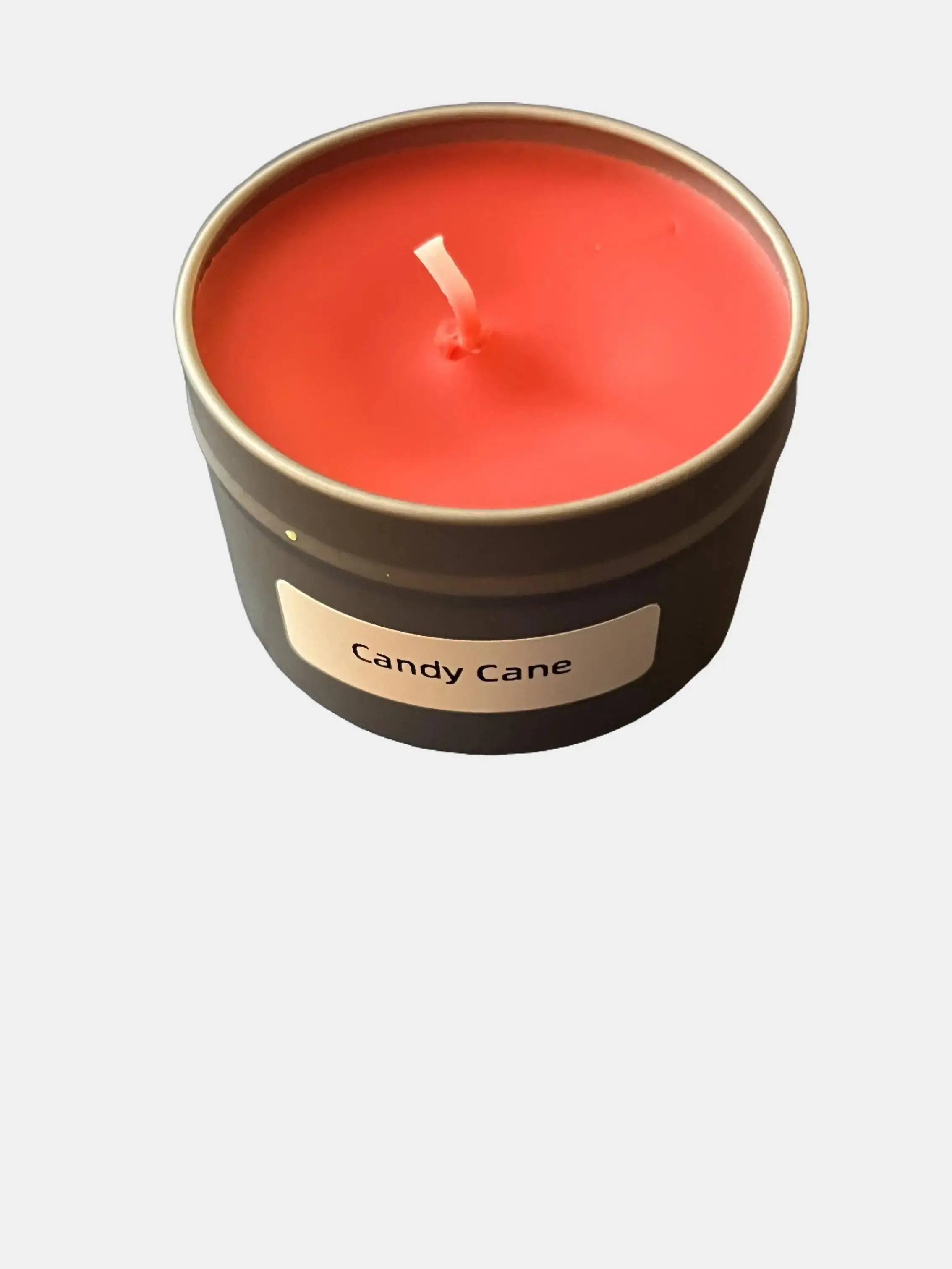 Candy Cane Scent, 2oz Candle, Red Coloring, Great Smelling Candle, Gift Box, Gift for family and friends Aroma Decor Scented Decoration Cozy Freshener