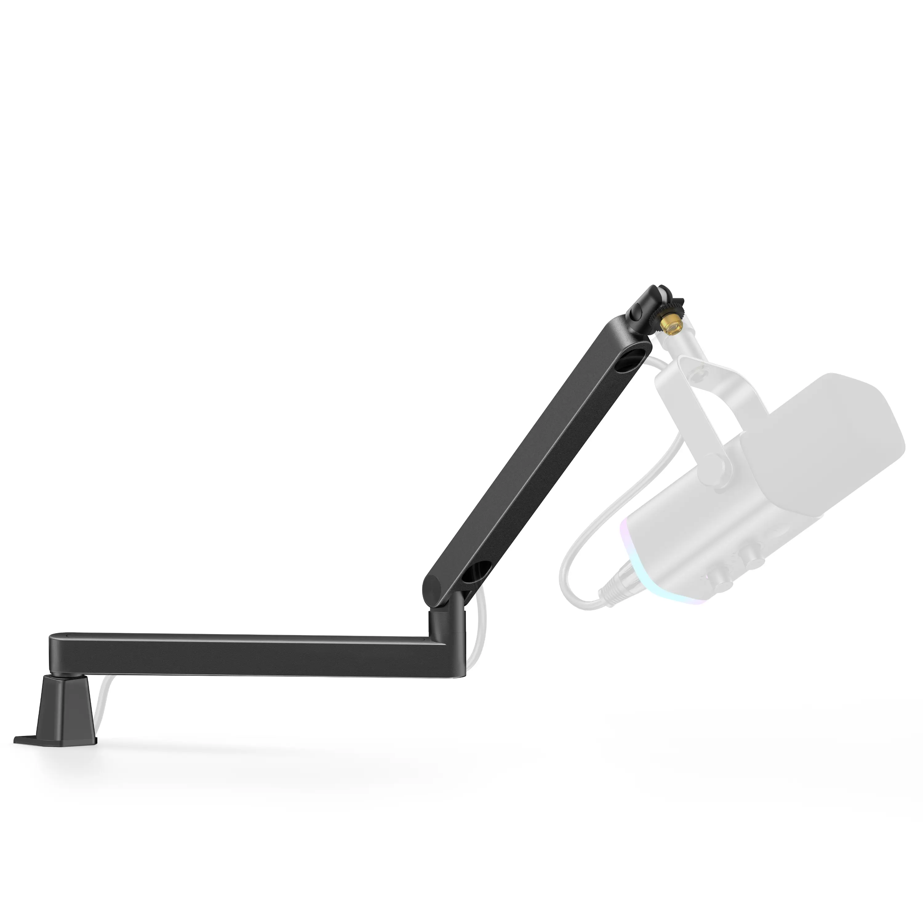 InnoGear Microphone Boom Arm, 360° Rotatable Low Profile Mic Stand with Magnetic Cable Management Desk Mount for Fifine AM8 K669B Blue Yeti HyperX QuadCast SoloCast AT2020, Black