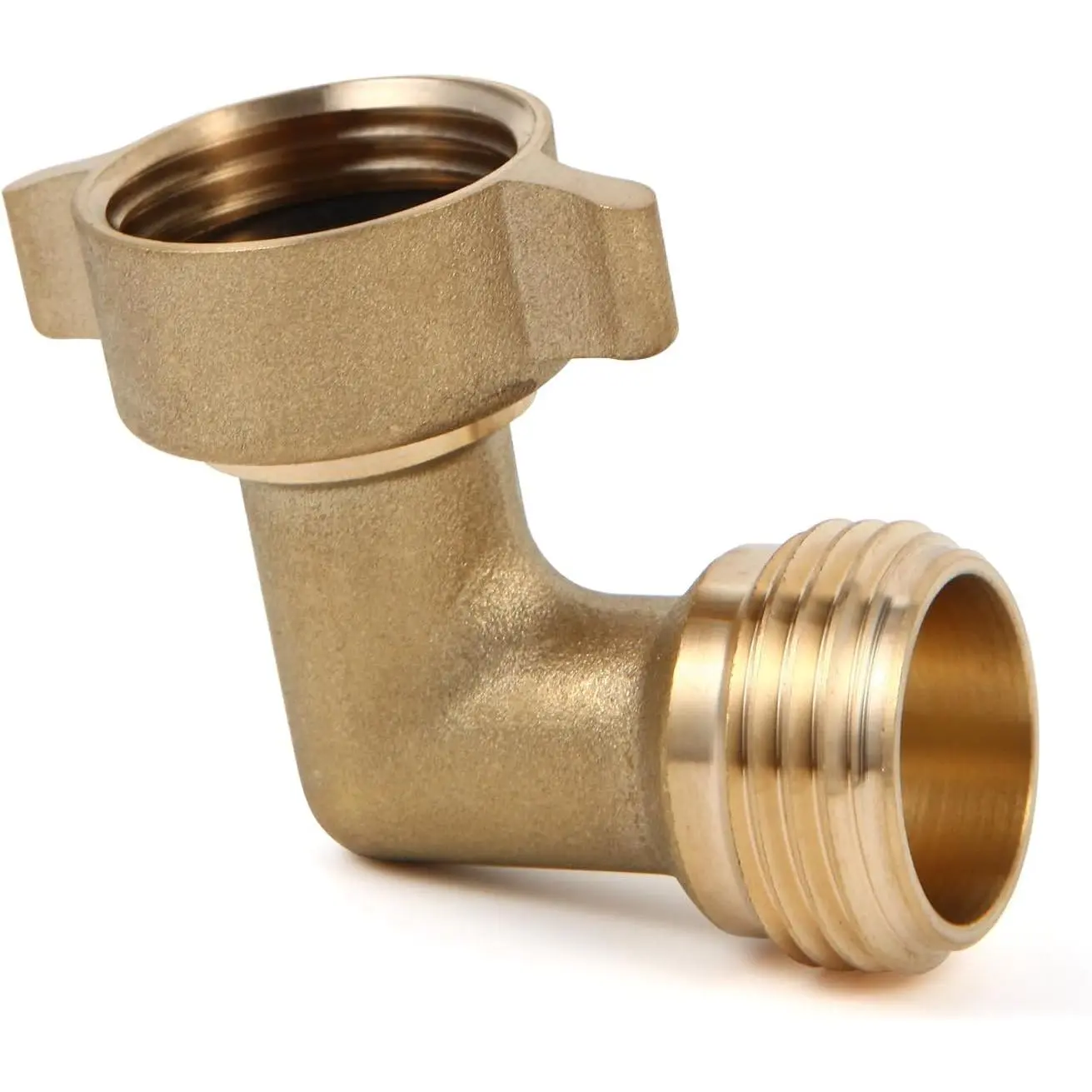 90  Water Hose Elbow for RV with Easy Grip Connector RV Drinking Water Hose Adapter for RV City Water Inlet Connection City Water Hookup for Camper Residential Outdoor 1 pack