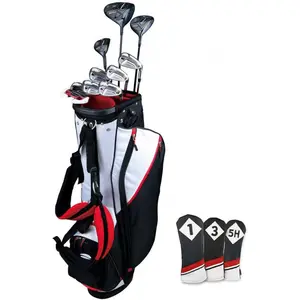 1 Men’s Complete Golf Club Set with Titanium Driver, Stainless Fairway Wood, Hybrid, Irons and Stand Bag