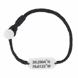 Wanderer Custom Coordinates Bracelet – Personalized Location Jewelry | Travel Sentimental Gift Handmade