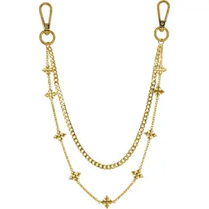Men's -Hop Style Pant Chains - Stylish Jeans Chain with Large Hook for Streetwear Outfits