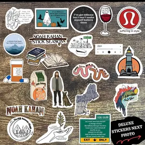 Noah Kahan Inspired Stickers Waterproof