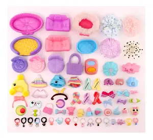 15 pc accessories lot for mini pets, house bow dress skirt collar hat scarf bag bundle set for Compatible with mini Shorthair Cat Collie Husky Puppy Cocker Spaniel fox figure toy(B04) Doll Clothing Set Lifelike Doll Clothing