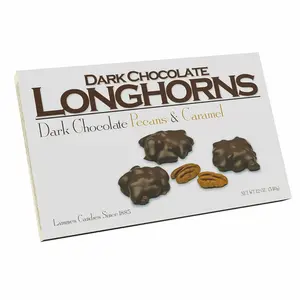Lammes Candies Dark Chocolate Longhorns Gift Box 12 oz, 15 Pieces