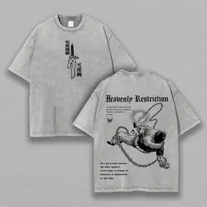 Jujutsu Kaisen Toji Fushiguro Printed Unisex Washed T-Shirt a1