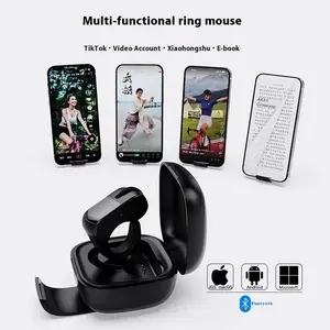 Ring Mouse Rechargeable Mini Light Weight Bluetooth 2.4g Dual-Mode Wide Compatible Remote Control Selfie Scan Short Video Speech Selfie Accessories