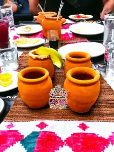 Mexican Clay Shot Glasses 2oz