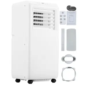 Portable Air Conditioners 10,000 BTU AC Unit for Bedroom, Drainage-Free Cooling for 450 Sq. Ft Rooms, 3-In-1 with Dehumidifier & Fan, Ultra-Quiet Portable AC Unit for Home Office Garage, White