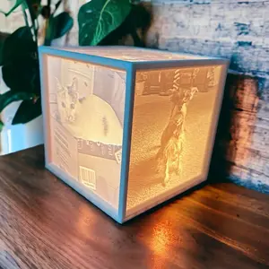 3D printed photo cube