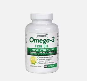 EffiHealth Omega 3 Fish Oil  Triple Strength Fish Oil  2500mg 800 EPA 600 DHA