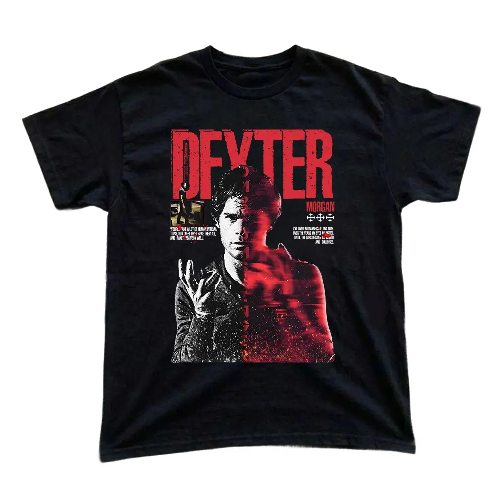 Dexter Vintage Shirt - Funny Dexter Meme Shirt, Morgan Graphic 90s Tee, Bay Harbor Butcher Shirt, Trending T-shirt for Men & Women
