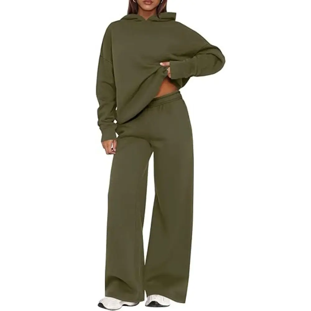 PrettyGarden Womens Sweatsuits 2 Piece Set Casual Winter Long Sleeve Hoodie Loose Wide Leg Sweatpants Fall Tracksuit PrettyGarden Womens Sweatsuits 2 Piece Set Casual Winter Long Sleeve Hoodie Loose Wide Leg Sweatpants Fall Tracksuit
