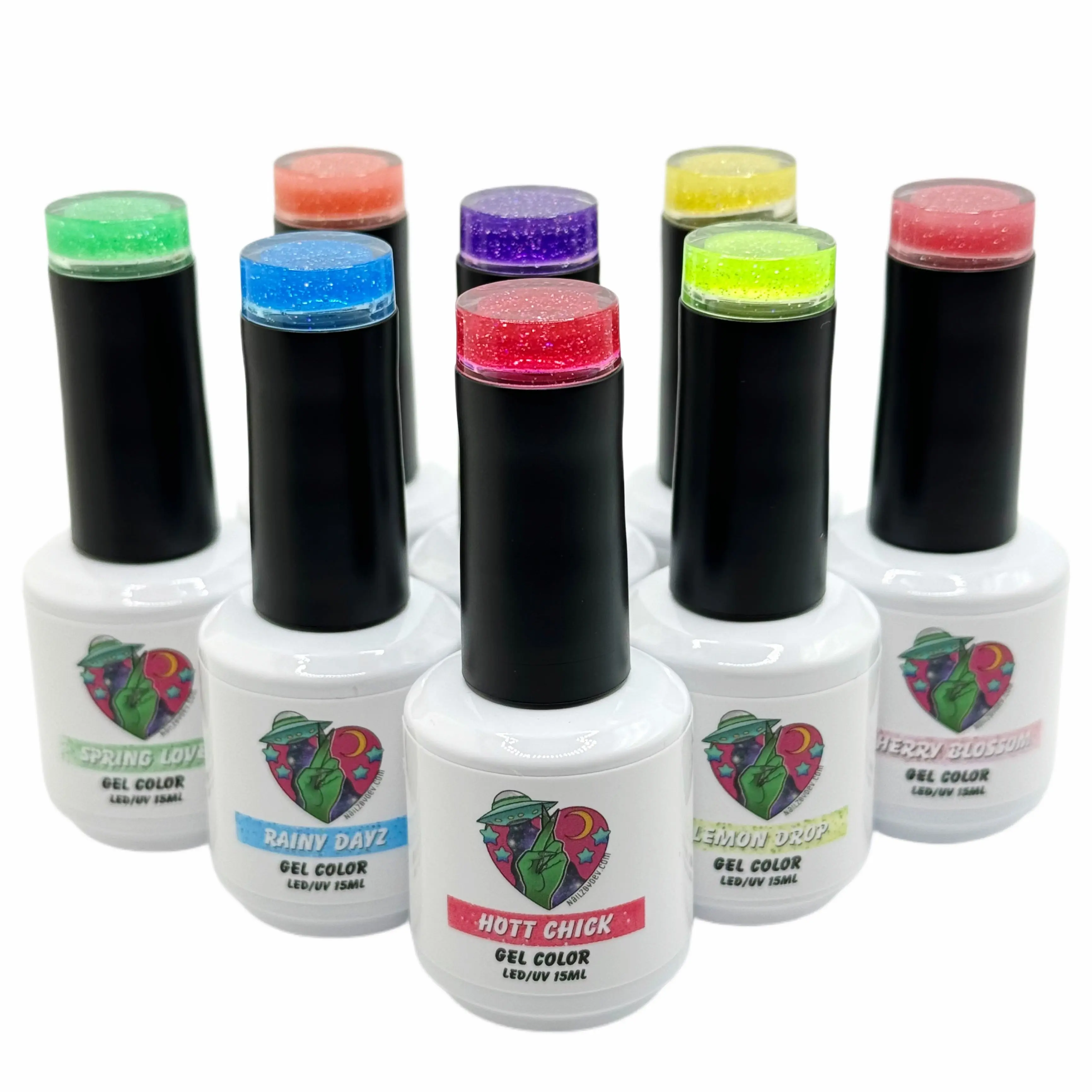 'SPRING FLING' UV/LED 8 PIECE GEL COLLECTION (GLITTER JELLIES) 'SPRING FLING' UV/LED 8 PIECE GEL COLLECTION (GLITTER JELLIES)
