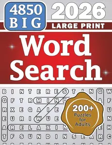 BIG 4850 Word Search Large Print for Adults: 200+ Puzzles (Happy Puzzling!)