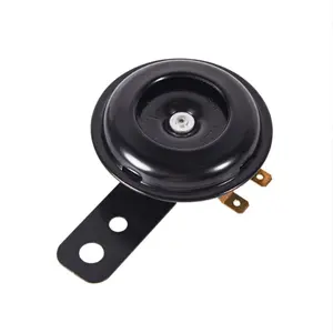 Universal Motorcycle Electric 12V Round Horn, High Volume Disc Speaker 105db, Single Unit, Fits Most Scooters, Atvs, Kart Cars, Motorcycle Accessories