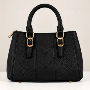 Women’s Satchel Handbag, PU Leather Tote Purse with Top Handles and Shoulder Strap, Multi-Compartment Everyday Bag
