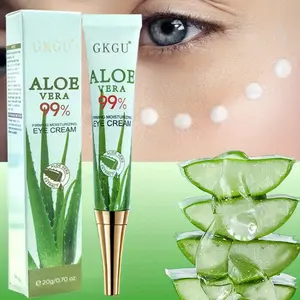 3pcs Aloe Vera 99%+ Moisturizing Eye Cream, 20g Each - Hyaluronic Acid Rich, Hypoallergenic, for Dry Skin, Day & Night Use, Nourishing & Revitalizing Treatment