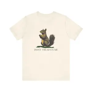 Don't Tread On Me Shirt ,Don't Tread On Me Squirrel T-Shirt, Peanut the Squirrel Tee, Gadsden Flag Tshirt, American Patriotic Top