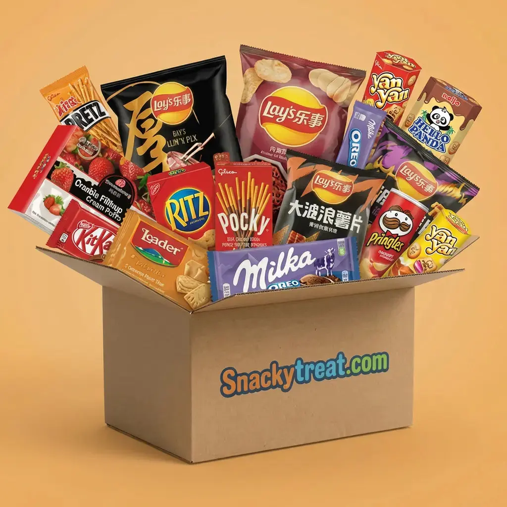 Snackytreat Sweet Flavor Ambient Snack Box - Supersnacky Size, Includes Cookies, Chocolate, and Random Surprise Set Items