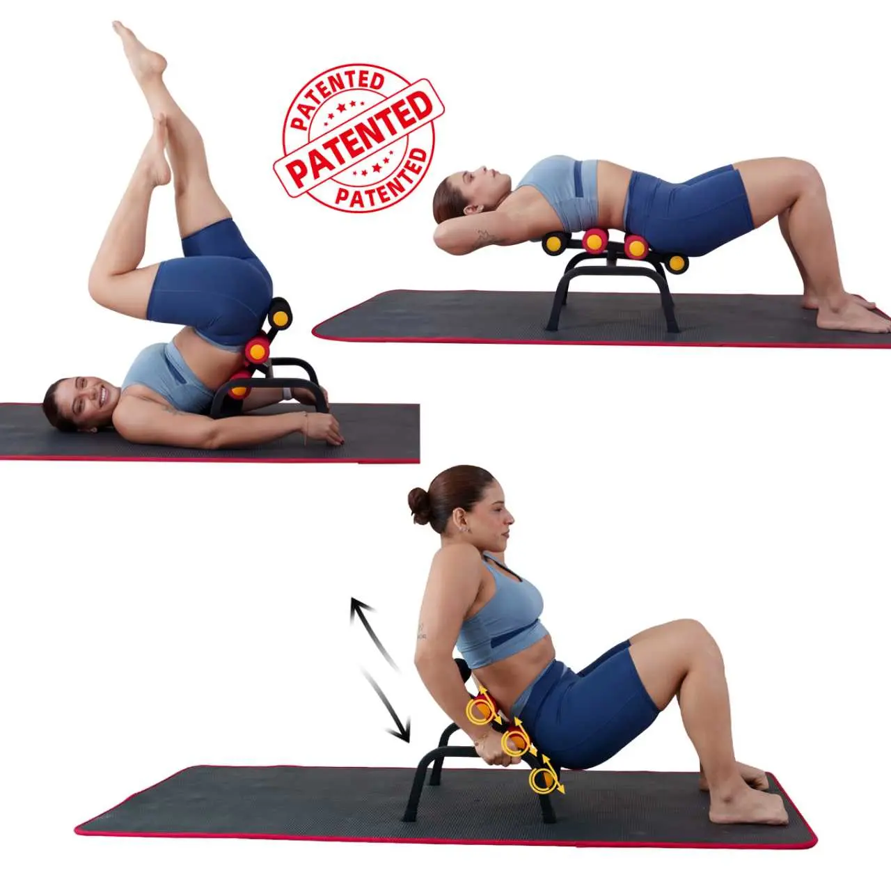 Magic BB Mini Inversion Table – Improve Blood Circulation & Relax Muscles  Ideal for 25-54 Yrs Adults, Easy Home Setup, Spine-Friendly Gadget 2-Min Daily Stretch,Summervibes