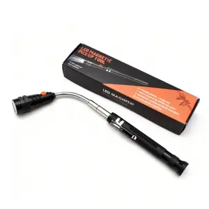 Extendable Magnetic Pickup Tools - Telescoping Magnet with LED Flashlight, Anniversary Birthday Gifts for Men, Fathers Day Mens Gifts for Dad Him Husband Grandpa, Cool Gadgets Tool