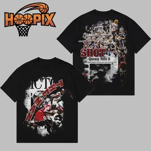HOOPIX - THE MAN, THE SHOT Premium Cotton Hoodie T-Shirt (Made In USA), THE MAN, THE SHOT Fans Shirt, Game Day Outfits, Gift For Golden State Basketball Fans, Basketball Graphic Tee Hoodie