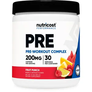 Nutricost Pre-Workout Complex Powder (30 Servings) (Fruit Punch)