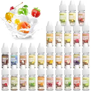 28 Flavors Food Flavoring Oil - Candy & Baking Concentrates, Water & Oil Soluble Extracts for Drinks, Lip Gloss, Cooking, Soap 6ml