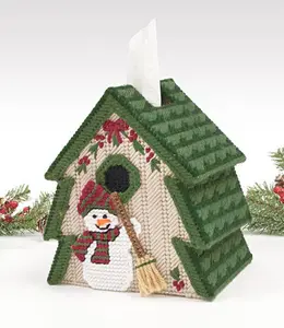 Tree Tissue Box Cover Plastic Canvas Kit