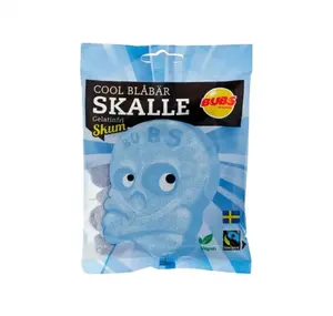 Bubs Swedish Candy 3.17oz | Sour Skulls | Ovals | Peg Bags Mini Candy Snack Sweet swedish  candy