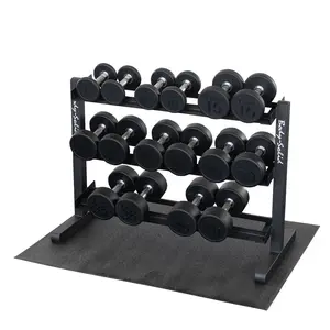 Body-Solid 3-Tier Dumbbell Rack - Durable Design for Versatile Storage of Dumbbells
