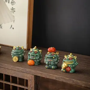 Fortune Pixiu figurine for wealth and bright future practical desktop decoration for home and office thoughtful gift for graduation farewell friends coworkers beautiful tabletop art ornament for daily household and workspace decor lovely decorative keepsa