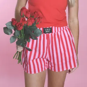 LuLu Mac Red/Pink Lounge Shorts