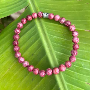 6mm Red magnesite bracelet